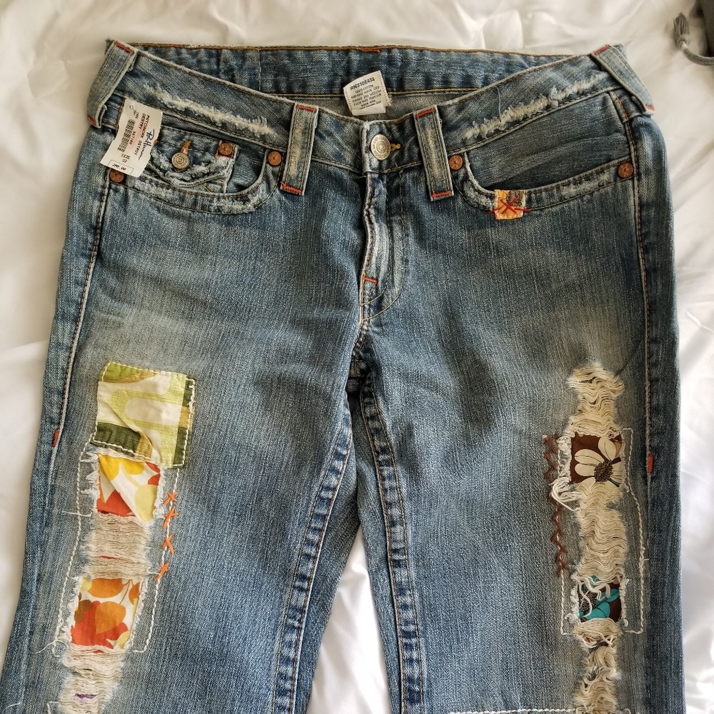 True Religion Limited Edition Patchwork Destroy